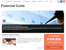 Tablet Screenshot of financialcosts.com